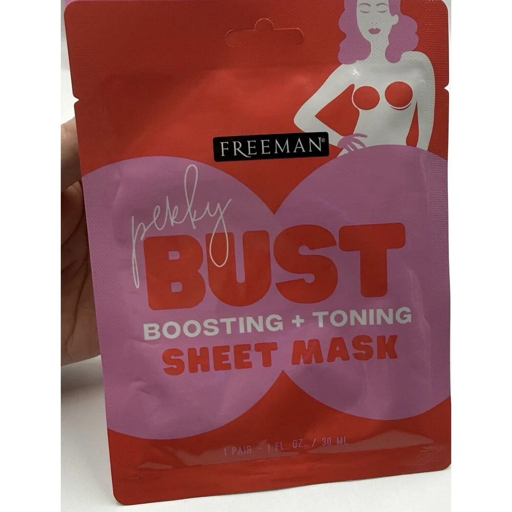 Freeman Perky Bust Boosting + Toning Sheet Mask – Lot of 4